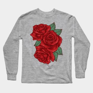 beautiful roses flower Long Sleeve T-Shirt